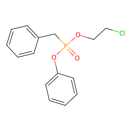 [2-Chloroethoxy(phenoxy)phosphoryl]methylbenzene structure