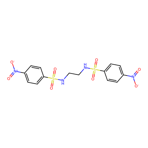 Benzenesulfonamide, N,N'-1,2-ethanediylbis[4-nitro- structure