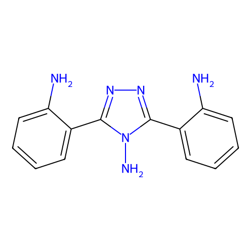 2-[4-amino-5-(2-aminophenyl)-4H-1,2,4-triazol-3-yl]phenylamine structure