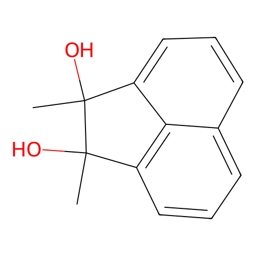1,2-Dimethylacenaphthene-1,2-diol structure