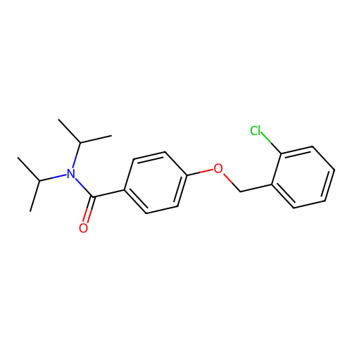4-[(2-chlorobenzyl)oxy]-N,N-di(propan-2-yl)benzamide structure