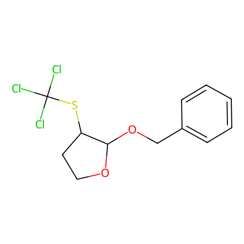 2-(Benzyloxy)-3-[(trichloromethyl)sulfanyl]tetrahydrofuran structure