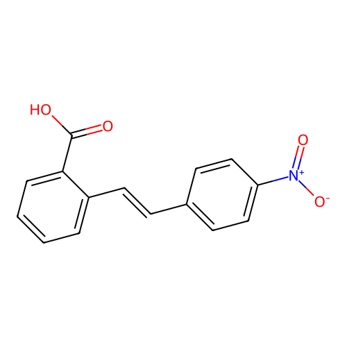 2-[2-(4-硝基苯基)乙烯基]苯甲酸 structure