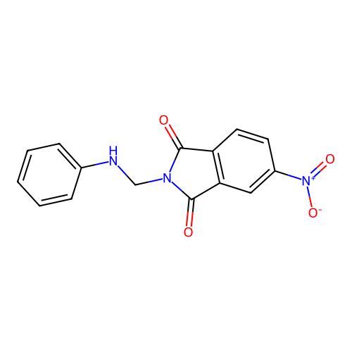 5-nitro-2-[(phenylamino)methyl]-1H-isoindole-1,3(2H)-dione structure