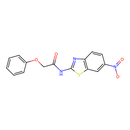 Acetamide, N-(6-nitro-2-benzothiazolyl)-2-phenoxy- structure