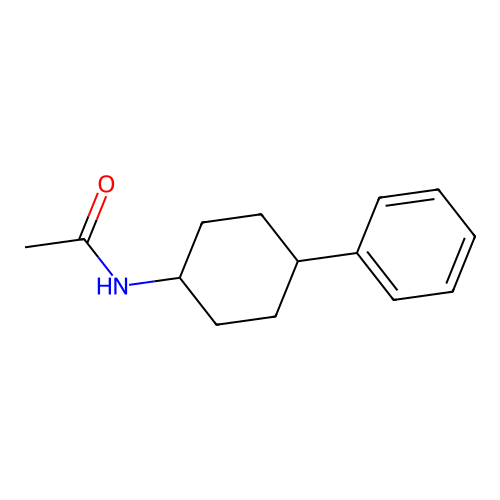 N-(4-phenylcyclohexyl)acetamide structure
