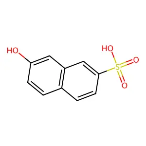 7-Hydroxy-2-naphthalenesulfonic acid structure