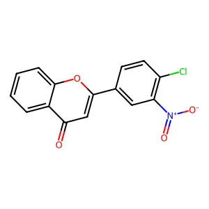 2-(4-Chloro-3-nitrophenyl)chromen-4-one structure