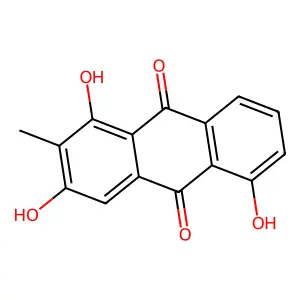 2-Methyl-1,3,5-trihydroxyanthraquinone structure