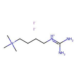 4-Carbamimidamido-N,N,N-trimethylbutan-1-aminium iodide--hydrogen iodide (1/1/1) structure