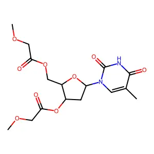 3',5'-Bis-O-(Methoxyacetyl)Thymidine structure