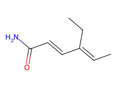4-乙基己-2,4-二烯酰胺 structure