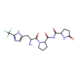 Thyrotropin-releasing hormone, 2-fluoromethylimidazole- structure