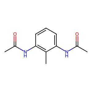 N,N'-(2-甲基-1,3-亚苯基)双乙酰胺 structure