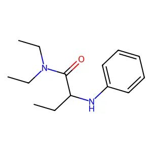 2-苯氨基-N,N-二乙基丁酰胺 structure