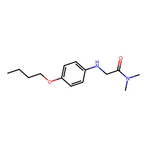 2-(对丁氧基苯氨基)-N,N-二甲基乙酰胺 structure