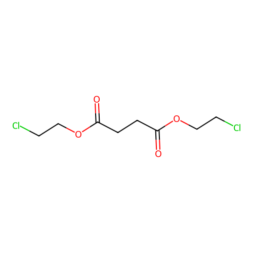 Bis(2-chloroethyl) butanedioate structure