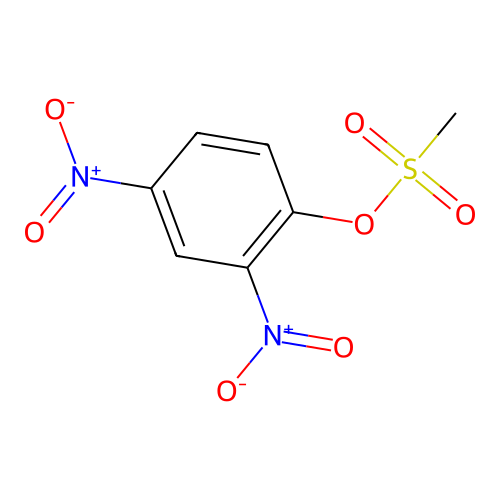 (2,4-Dinitrophenyl) methanesulfonate structure