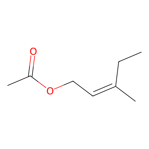 2-Penten-1-ol, 3-methyl-, acetate, (Z)- structure