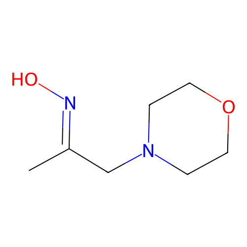 1-Morpholinopropan-2-one oxime structure