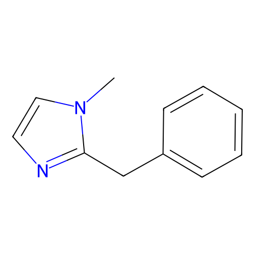 2-Benzyl-1-methylimidazole structure