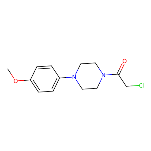 2-Chloro-1-[4-(4-methoxy-phenyl)-piperazin-1-yl]-ethanone structure