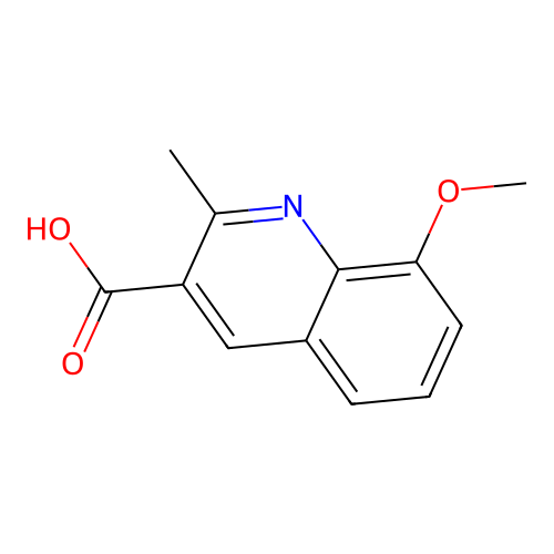 8-Methoxy-2-methylquinoline-3-carboxylic acid structure