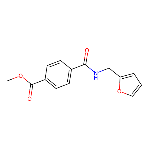 Methyl 4-{[(2-furylmethyl)amino]carbonyl}benzoate structure