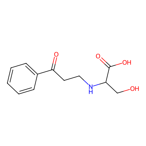 DL-Serine, N-(3-oxo-3-phenylpropyl)- structure