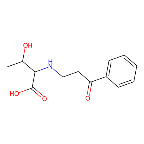 DL-Threonine, N-(3-oxo-3-phenylpropyl)- structure