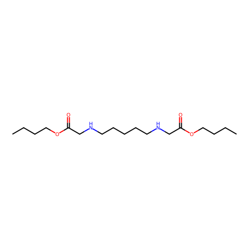 Butyl 2-[5-(butoxycarbonylmethylamino)pentylamino]acetate structure