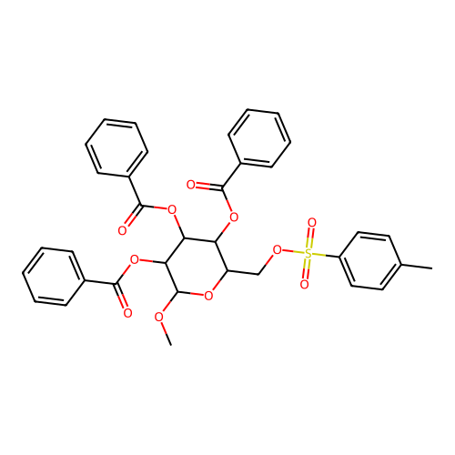 [4,5-dibenzoyloxy-6-methoxy-2-[(4-methylphenyl)sulfonyloxymethyl]oxan-3-yl] benzoate structure