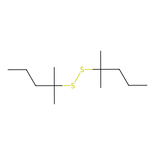 Di-tert-hexyl disulphide structure