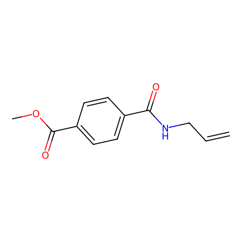 Methyl 4-[(allylamino)carbonyl]benzoate structure