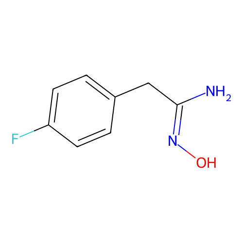 2-(4-fluorophenyl)-N'-hydroxyethanimidamide structure