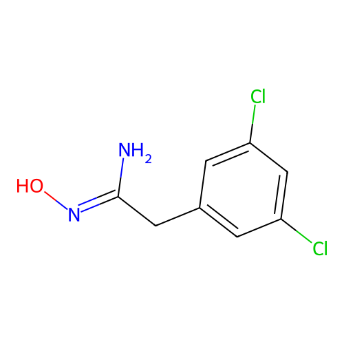 2-(3,5-Dichlorophenyl)-N-hydroxyacetimidamide structure