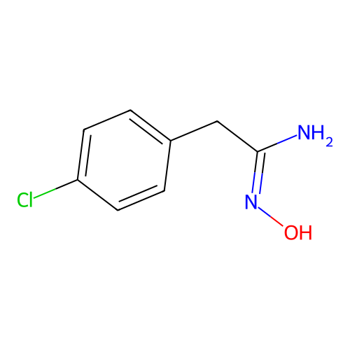 2-(4-chlorophenyl)-N'-hydroxyethanimidamide structure