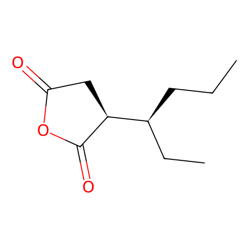 (3S)-3-[(3R)-hexan-3-yl]oxolane-2,5-dione structure