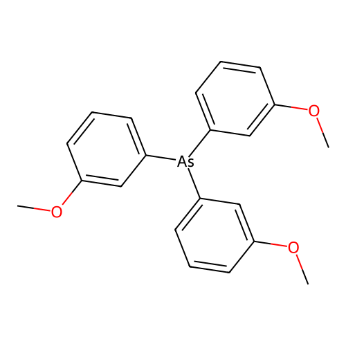 Tris(3-methoxyphenyl)arsane structure