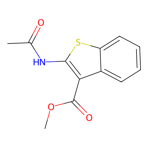 Methyl 2-acetamidobenzo[b]thiophene-3-carboxylate structure