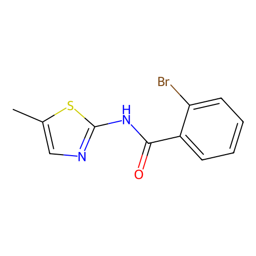 2-Bromo-N-(5-methylthiazol-2-yl)benzamide structure