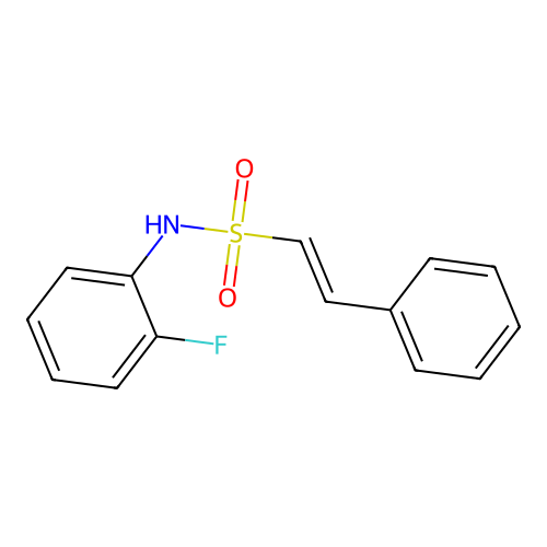 N-(2-fluorophenyl)-2-phenylethene-1-sulfonamide structure
