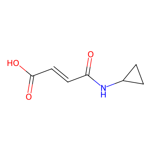 3-(Cyclopropylcarbamoyl)prop-2-enoic acid structure