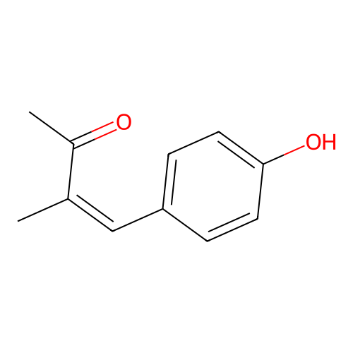4-(4-Hydroxyphenyl)-3-methylbut-3-en-2-one structure