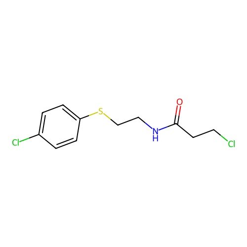 3-chloro-N-{2-[(4-chlorophenyl)sulfanyl]ethyl}propanamide structure