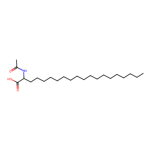 2-Acetamidoicosanoic acid structure