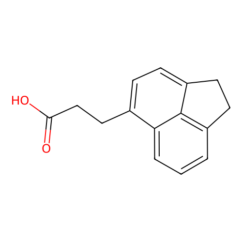 1,2-Dihydro-5-acenaphthylenepropanoic acid structure