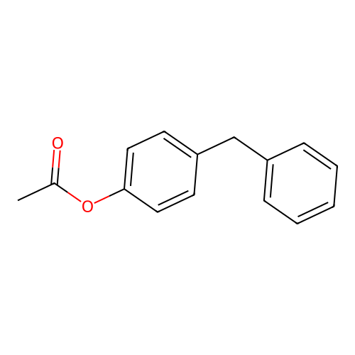 4-Benzylphenyl acetate structure