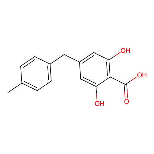 gamma-Resorcylic acid, 4-(p-methylbenzyl)- structure