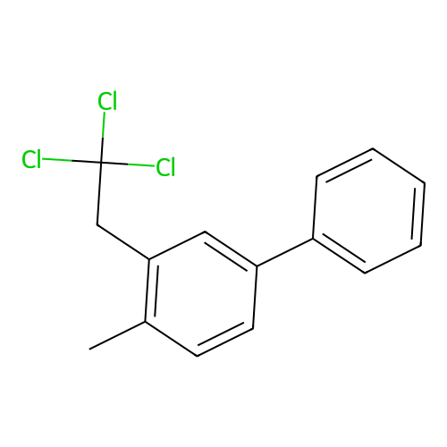 1-Methyl-4-phenyl-2-(2,2,2-trichloroethyl)benzene structure